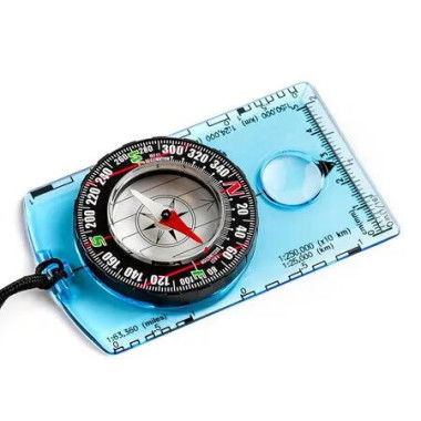 Orienteering Compass, Advanced Scout Compass for Hiking, Camping, and Backpacking, Best Survival Gifts for Kids, Blue