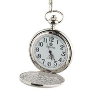 Detailed information about the product ORKINA W343 Silver Polish Pocket Watch - Silver + White