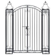 Detailed information about the product Ornamental Garden Gate Wrought Iron 122x20.5x160 Cm.