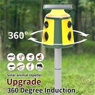 Detailed information about the product Outdoor Animal Repeller,Multi-Frequency Automatic Operation,360 Degree No Blind Spot Driving,Detection Range Size Adjustment,Ultrasonic Alarm Sound