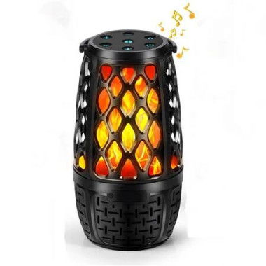 Outdoor Bluetooth Speakers, Colorful LED Flame Speaker for Patio, Yard, Porch, 1 Pcs