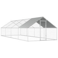 Detailed information about the product Outdoor Chicken Cage 2.75x8x1.92m Galvanized Steel