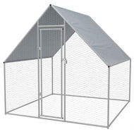 Detailed information about the product Outdoor Chicken Cage Galvanized Steel 2x2x1.92m.