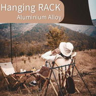 Detailed information about the product Outdoor Cookware Hanging Rack Triangular Pot Pan Camping Light Tools Hanging Campsite Storage Rack Hook Clothes Hanger