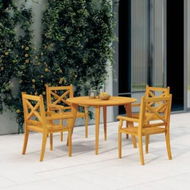 Detailed information about the product Outdoor Dining Chairs 4 pcs Solid Wood Acacia