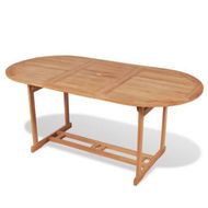 Detailed information about the product Outdoor Dining Table 180x90x75 Cm Teak