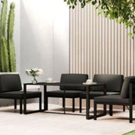 Detailed information about the product Outdoor Dining Table Anthracite 120x60x66 Cm Aluminium