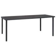 Detailed information about the product Outdoor Dining Table Anthracite 190x90x74 cm Steel