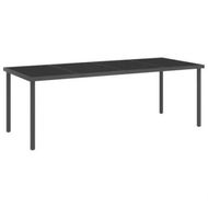 Detailed information about the product Outdoor Dining Table Anthracite 220x90x75 cm Steel and Glass