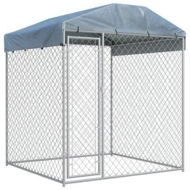 Detailed information about the product Outdoor Dog Kennel With Canopy Top 193x193x225 Cm