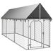 Outdoor Dog Kennel with Roof 400x100x150 cm. Available at Crazy Sales for $249.95