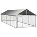 Outdoor Dog Kennel with Roof 600x200x150 cm. Available at Crazy Sales for $369.95