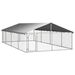 Outdoor Dog Kennel with Roof 600x300x150 cm. Available at Crazy Sales for $419.95