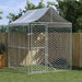 Outdoor Dog Kennel with Roof Silver 2x2x2.5 m Galvanised Steel. Available at Crazy Sales for $249.95