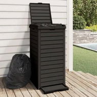 Detailed information about the product Outdoor Garbage Bin Black 41x41x86 cm Polypropylene