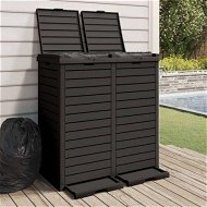 Detailed information about the product Outdoor Garbage Bin Black 78x41x86 cm Polypropylene