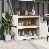 Detailed information about the product Outdoor Kitchen Cabinet White 106x55x92 cm Solid Wood Pine