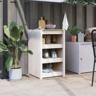 Detailed information about the product Outdoor Kitchen Cabinet White 55x55x92 cm Solid Wood Pine