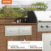 Outdoor Kitchen Drawers 30' W x 10' H x 20' D Horizontal Double BBQ Access Drawers Stainless Steel with Handle BBQ Island Drawers. Available at Crazy Sales for $359.95