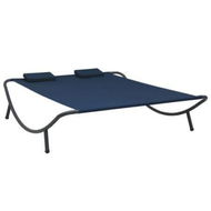 Detailed information about the product Outdoor Lounge Bed Fabric Blue