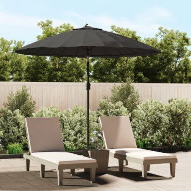 Outdoor Parasol With Aluminium Pole 270 Cm Anthracite