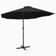 Detailed information about the product Outdoor Parasol with Aluminium Pole 460x270 cm Black