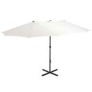 Detailed information about the product Outdoor Parasol With Aluminium Pole 460x270 Cm Sand