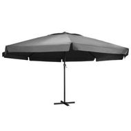 Detailed information about the product Outdoor Parasol With Aluminium Pole 600 Cm Anthracite