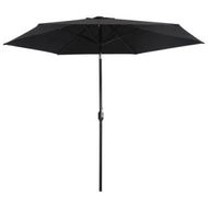 Detailed information about the product Outdoor Parasol with Metal Pole 300 cm Black