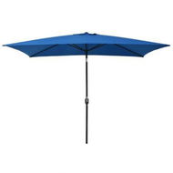 Detailed information about the product Outdoor Parasol With Metal Pole 300x200 Cm Azure