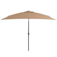 Detailed information about the product Outdoor Parasol With Metal Pole 300x200 Cm Taupe