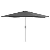 Detailed information about the product Outdoor Parasol With Metal Pole 400 Cm Anthracite