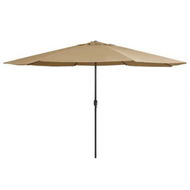 Detailed information about the product Outdoor Parasol With Metal Pole 400 Cm Taupe