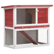 Detailed information about the product Outdoor Rabbit Hutch 1 Door Red Wood