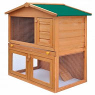 Detailed information about the product Outdoor Rabbit Hutch Small Animal House Pet Cage 3 Doors Wood