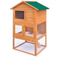 Detailed information about the product Outdoor Rabbit Hutch Small Animal House Pet Cage 3 Layers Wood