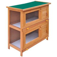 Detailed information about the product Outdoor Rabbit Hutch Small Animal House Pet Cage 4 Doors Wood