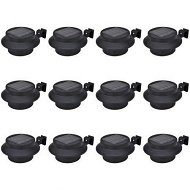 Detailed information about the product Outdoor Solar Fence Lamps 12 Pcs LED Black