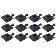 Detailed information about the product Outdoor Solar Lamps 12 pcs LED Square 12 cm Black