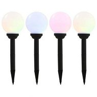 Detailed information about the product Outdoor Solar Lamps 4 Pcs LED Spherical 15 Cm RGB