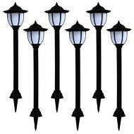 Detailed information about the product Outdoor Solar Lamps 6 pcs LED Black