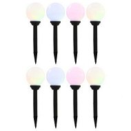 Detailed information about the product Outdoor Solar Lamps 8 pcs LED Spherical 15 cm RGB