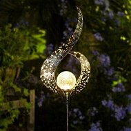 Detailed information about the product Outdoor Solar Lights Garden Crackle Glass Globe Stake Lights