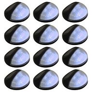 Detailed information about the product Outdoor Solar Wall Lamps LED 12 Pcs Round Black