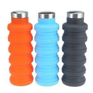 Detailed information about the product Outdoor Sport Silicone Folding Water Bottle