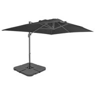 Detailed information about the product Outdoor Umbrella with Portable Base Anthracite