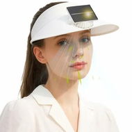 Detailed information about the product Outdoor Visor Hat with Solar Fan, Fan Visor Hat for Woman, Solar Powered and USB Charging Sun Visors Cooling Hats for Outdoor Beach Travel