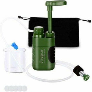 Outdoor Water Purifier Pump - 3-Stage Water Filter - 0.01 Micron Emergency Portable Water Filter For Hiking - Survival Gear - Camping - Hiking - Backpacking