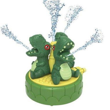 Outdoor Water Spray Sprinkler Summer Outside Toys Backyard Games(Dark Green)