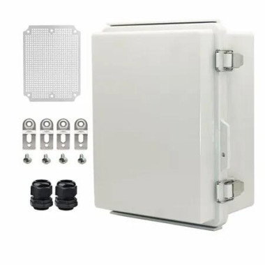 Outdoor Waterproof Electrical Junction Box IP67 ABS Plastic Enclosure for Switch Router Project Electronics DIY 22cm x 17cm x 11cm